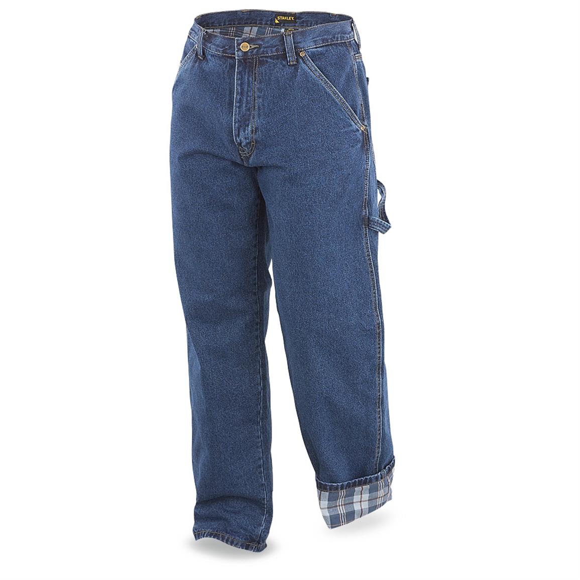 flannel lined carpenter jeans