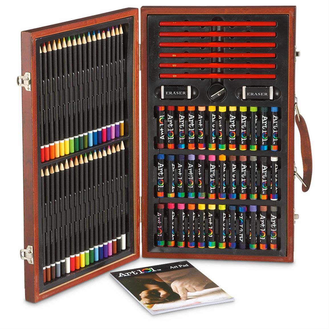 Art 101 106-Pc. Sketch Art Set with Wood Case - 617252, Toys at