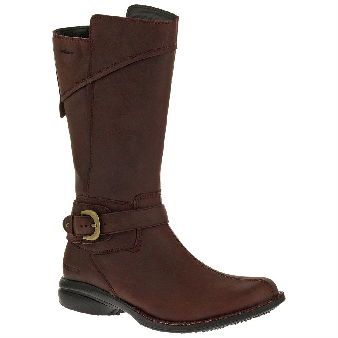 Women's Merrell Captiva Buckle-Down Waterproof Boots - 617476, Casual ...