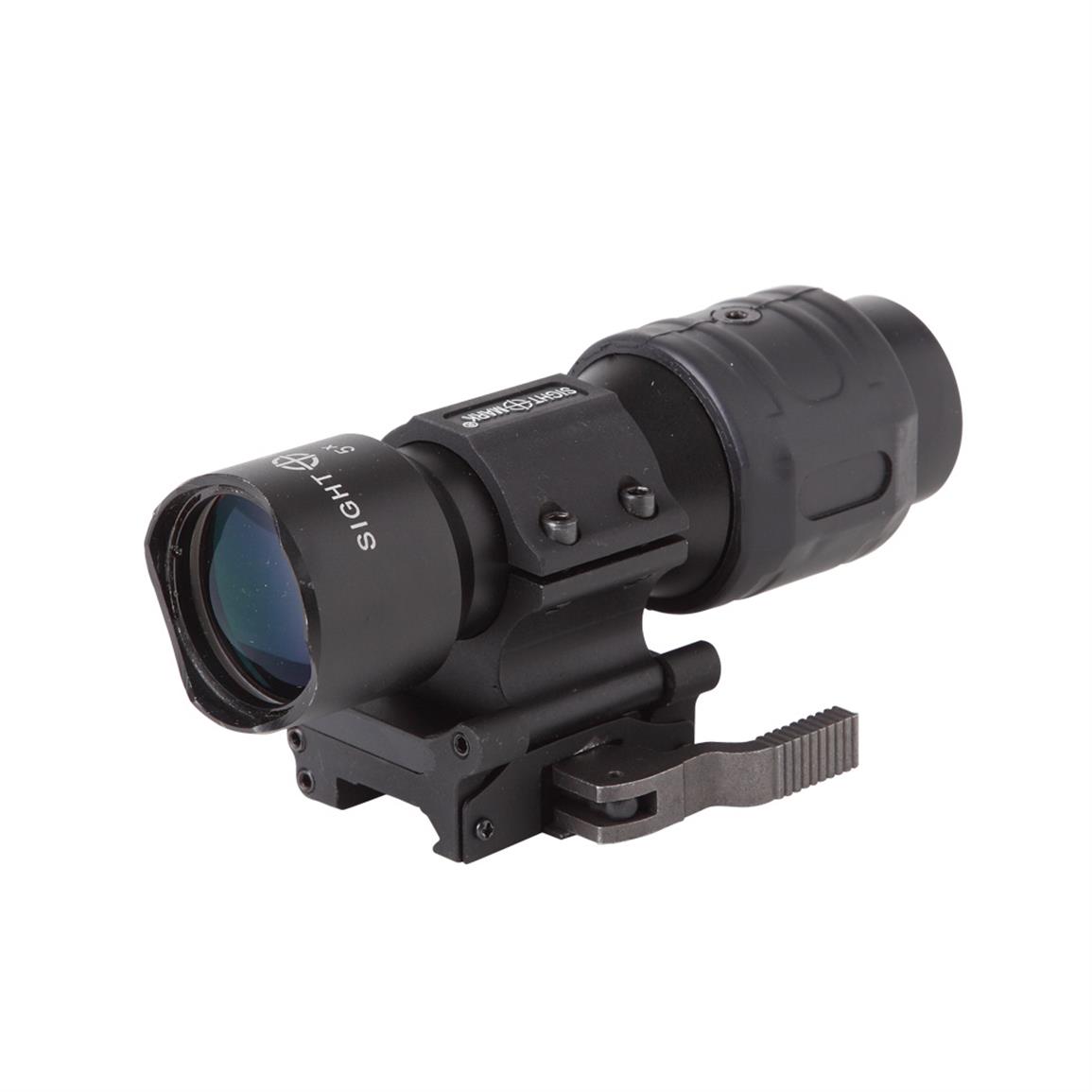 Sightmark® 5X Tactical Magnifier STS (Slide to Side) - 617804, Red Dot ...