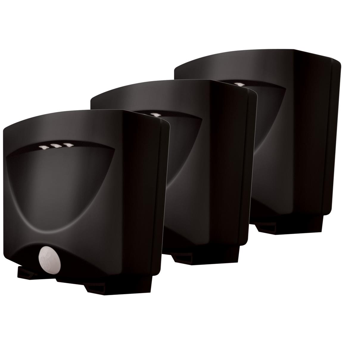 3Pk. Maxsa® Motionactivated Indoor / Outdoor Night Lights, Dark