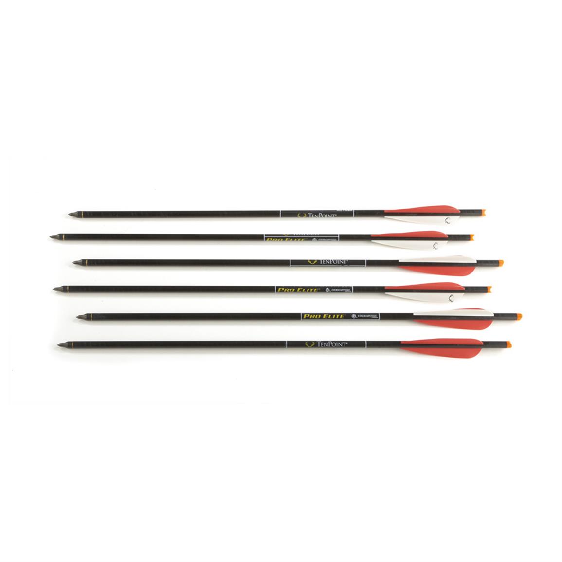 6Pk. Easton® TenPoint® Pro Elite Carbon Crossbow Bolts 618734