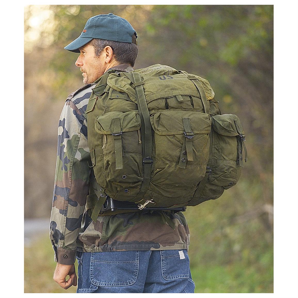 U.S. Military Surplus Medium ALICE Pack with Frame, Used - 618781, Rucksacks & Backpacks at ...