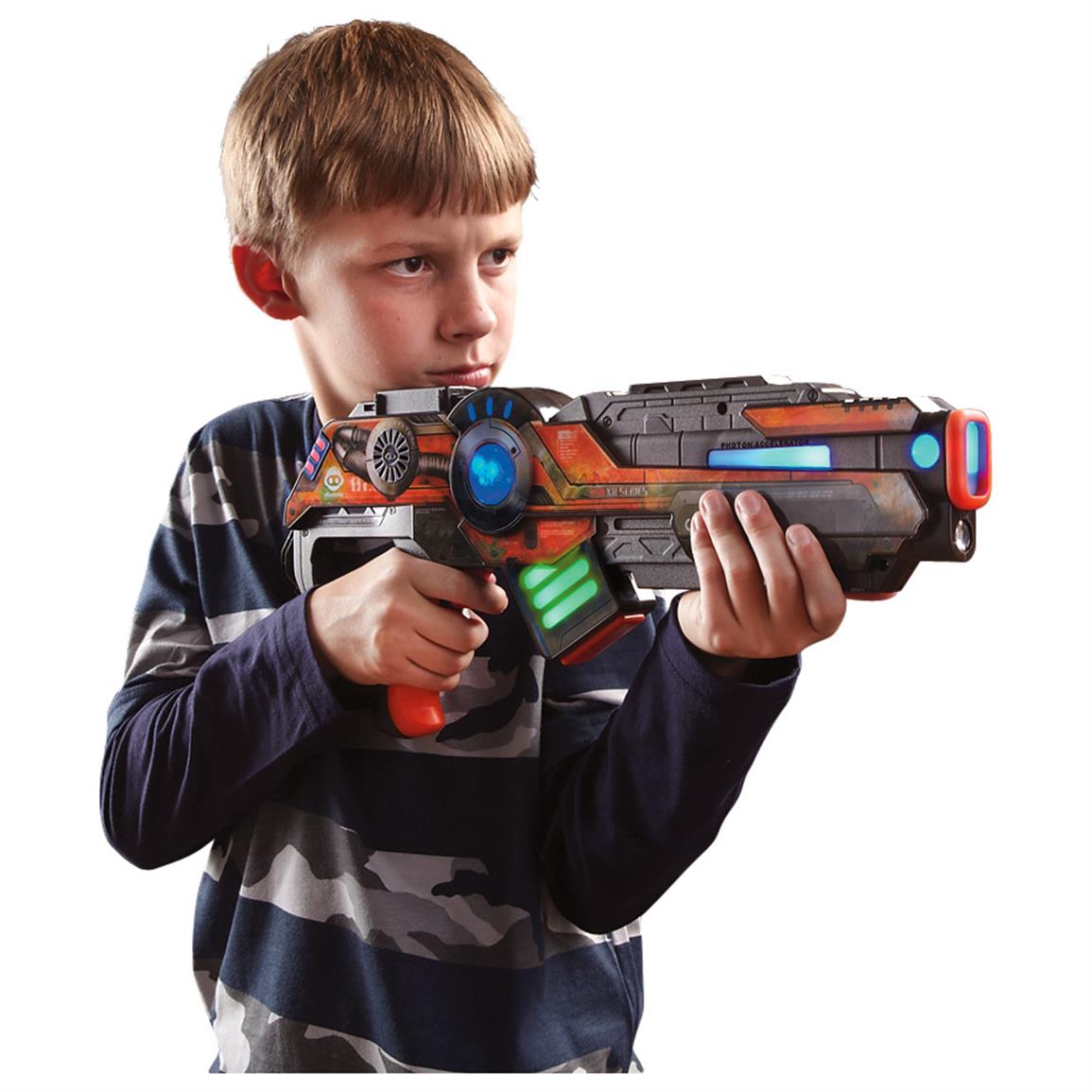 toy laser gun and laser target system