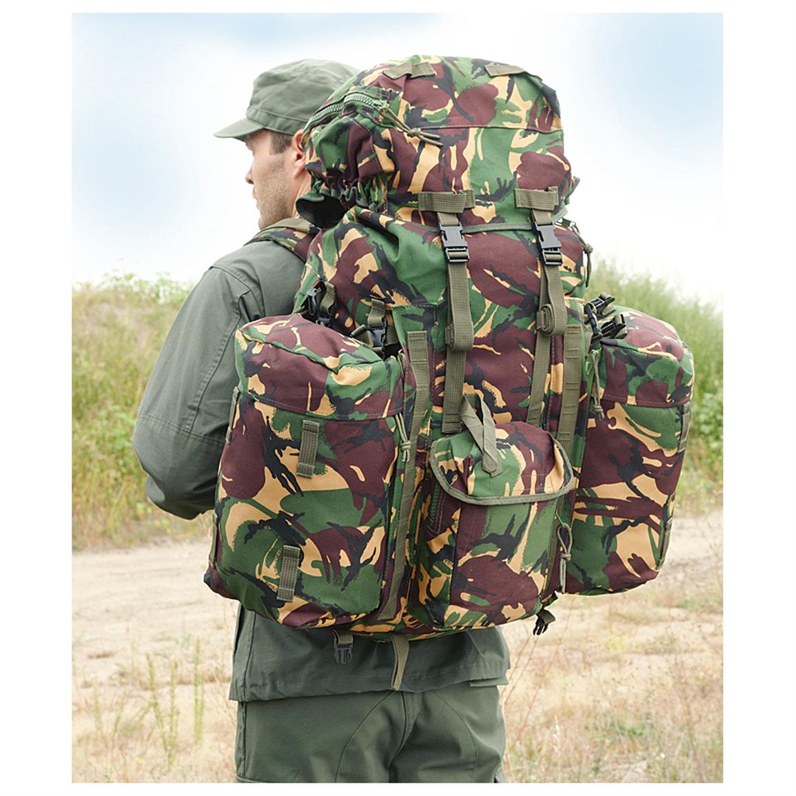 Mens Army Combat Military Travel Shoulder Messenger Satchel Pouch Zip Bag Green Black Or DPM Camo