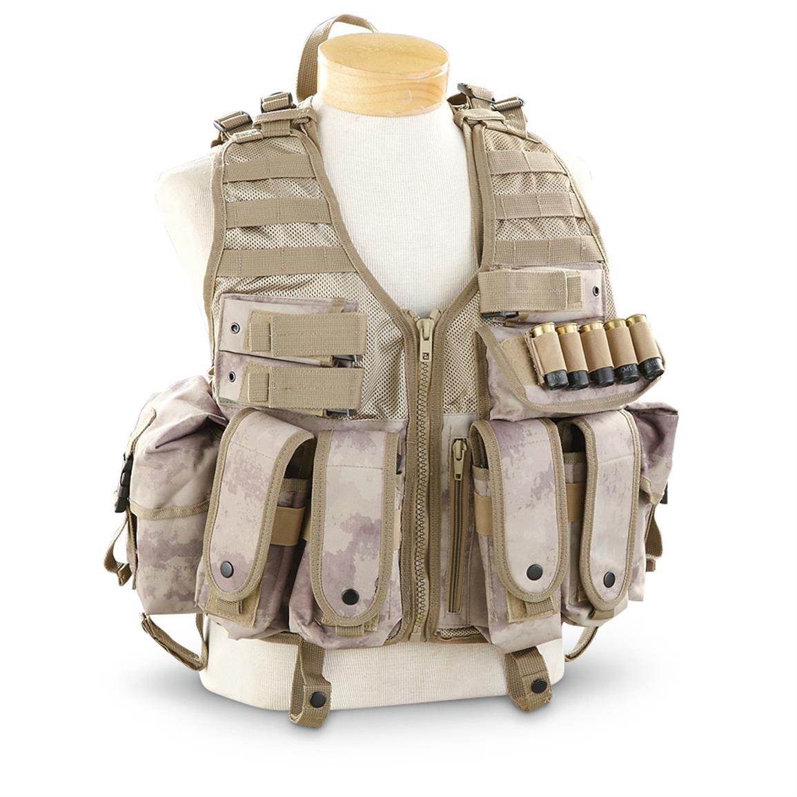 A-TACS Military-style Tactical Assault Vest - 618906, Tactical Clothing