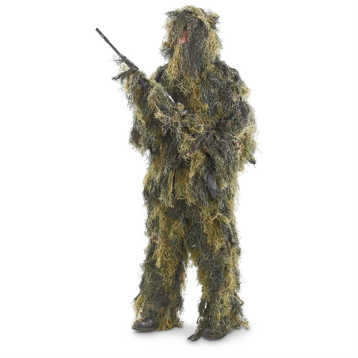 Mil-Tec 5-Pc. Tactical Ghillie Suit - 619063, Tactical Clothing at ...