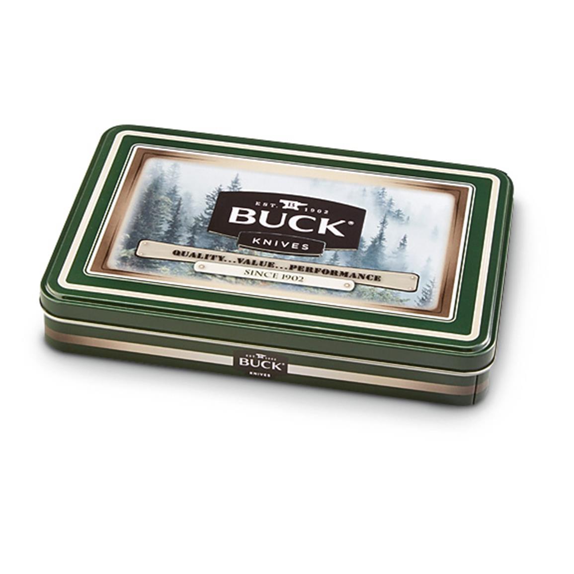 Buck® Trio / Solo Knife Gift Tin 619297, Folding Knives at Sportsman