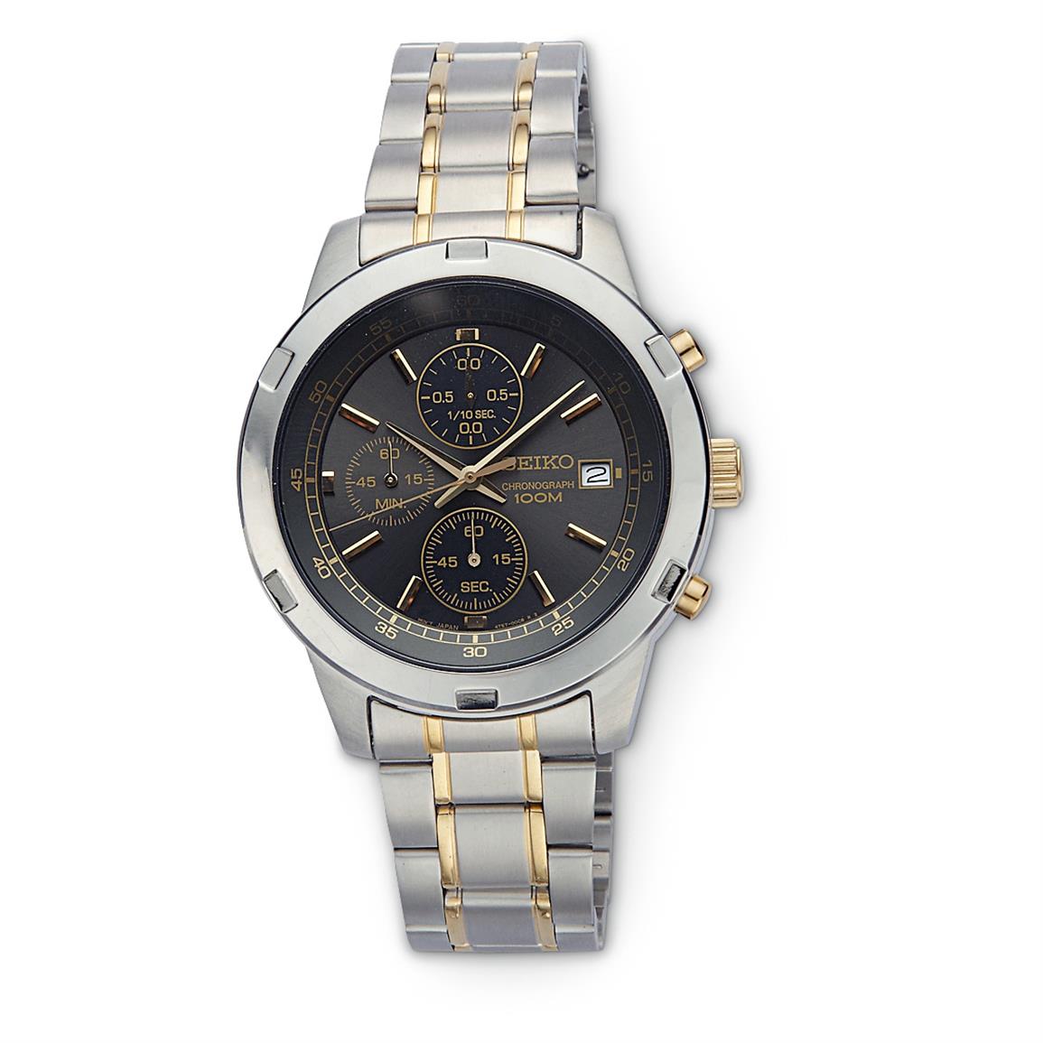 SEIKO Chronograph Watch - 619523, Watches at Sportsman's Guide
