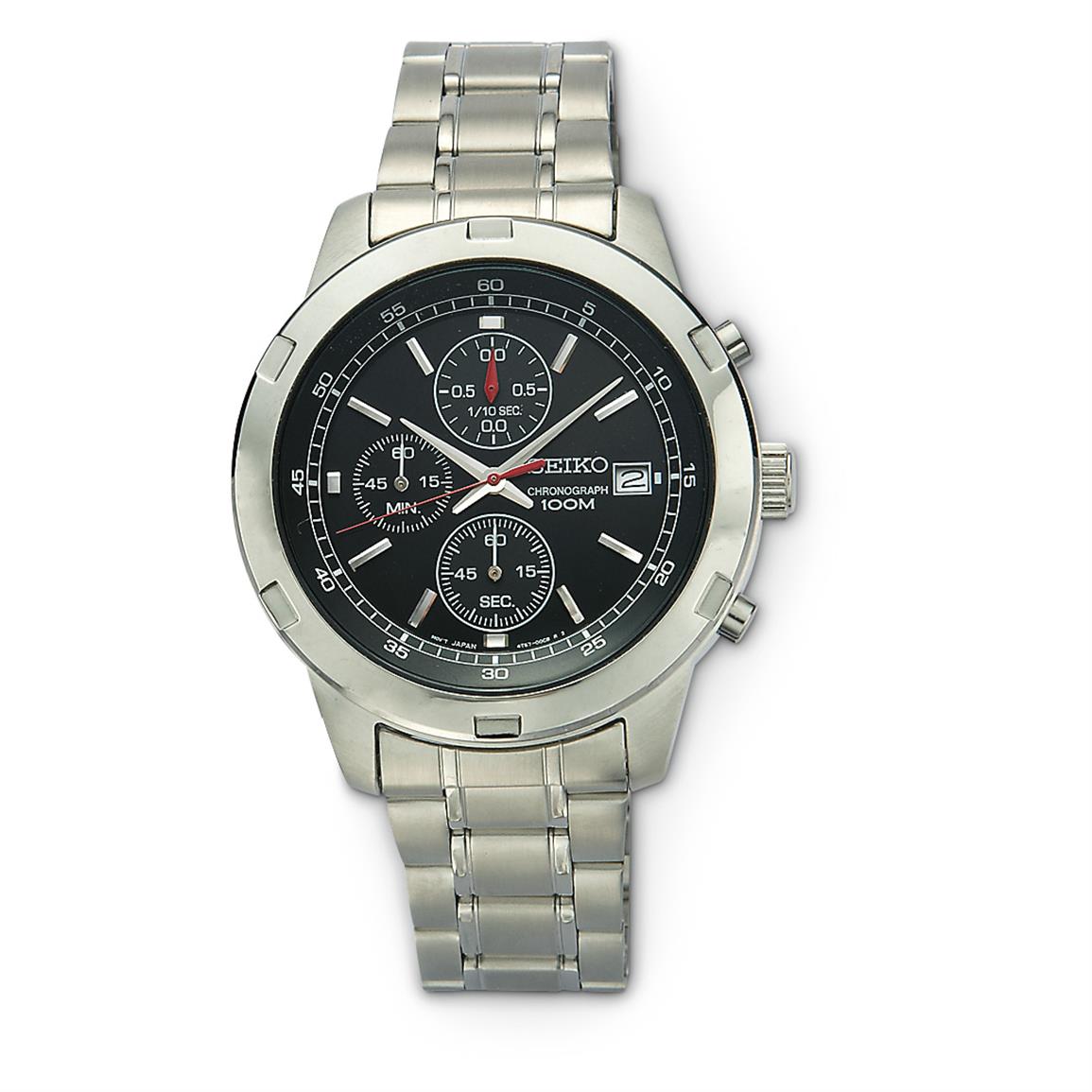 seiko square chronograph watch