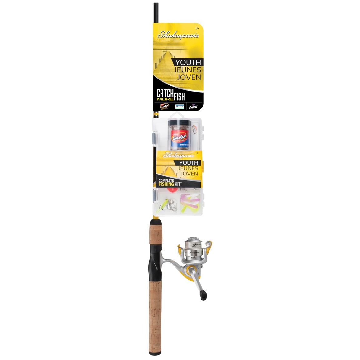 Shakespeare 5 foot Catch More Fish Youth Spinning Combo Kit - 620852 ...