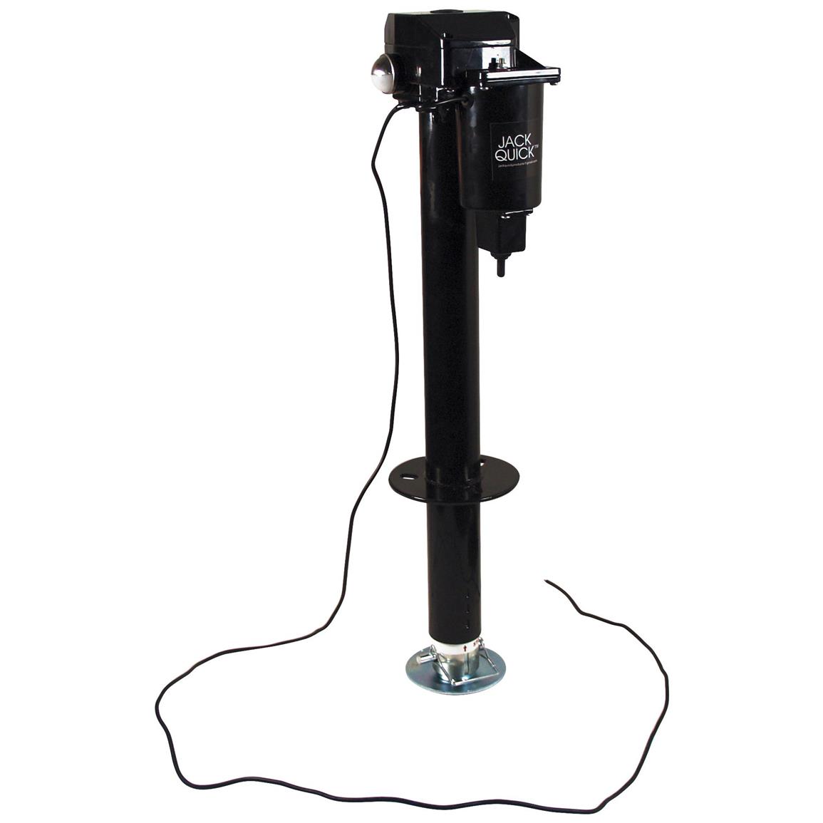 Jack Quick™ 3000 Black Dual Lights Electric Tongue Jack - 620864, Jacks ...