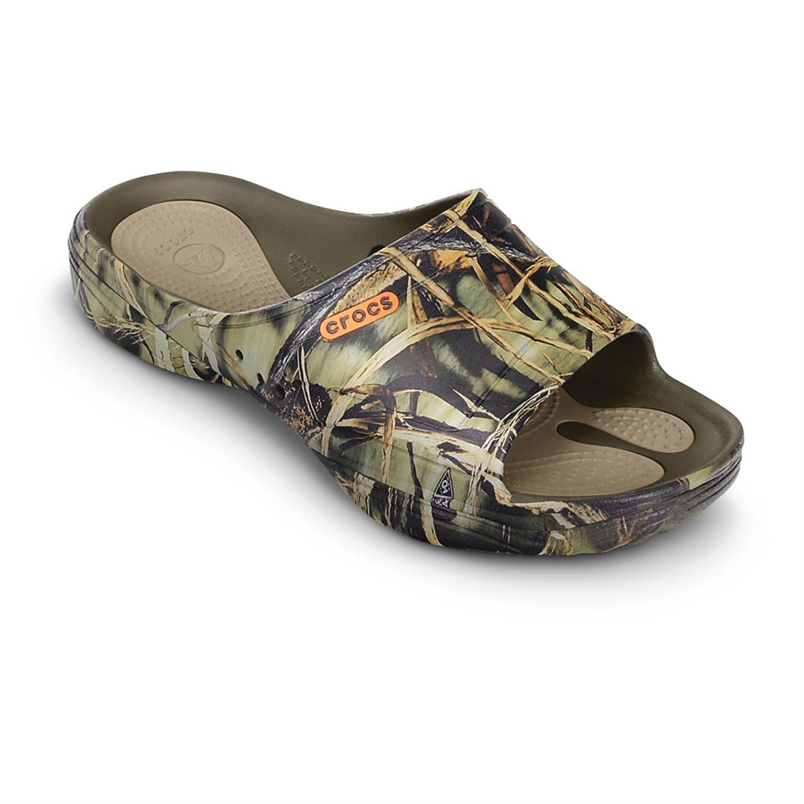 crocs camouflage sandals