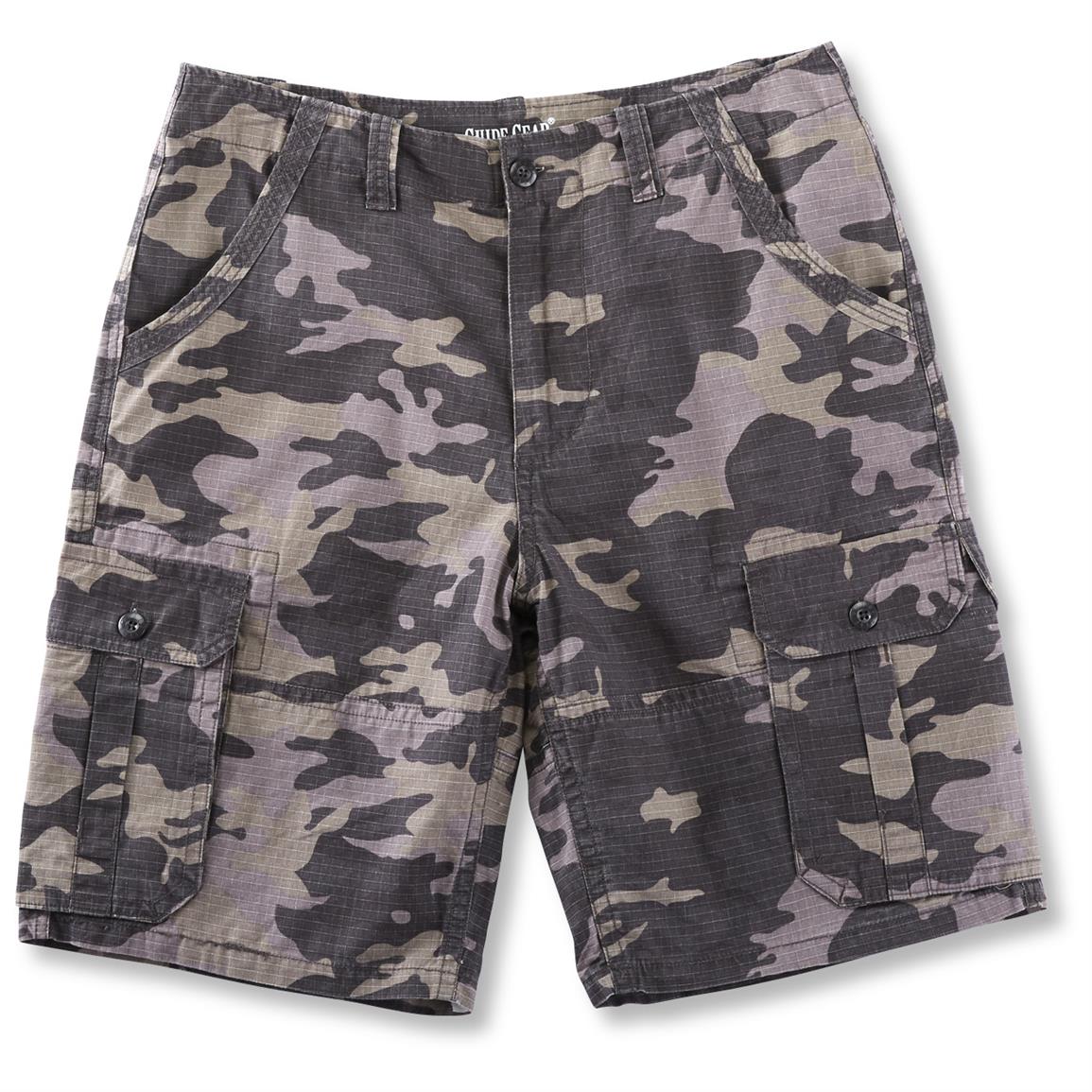 north face camo cargo shorts