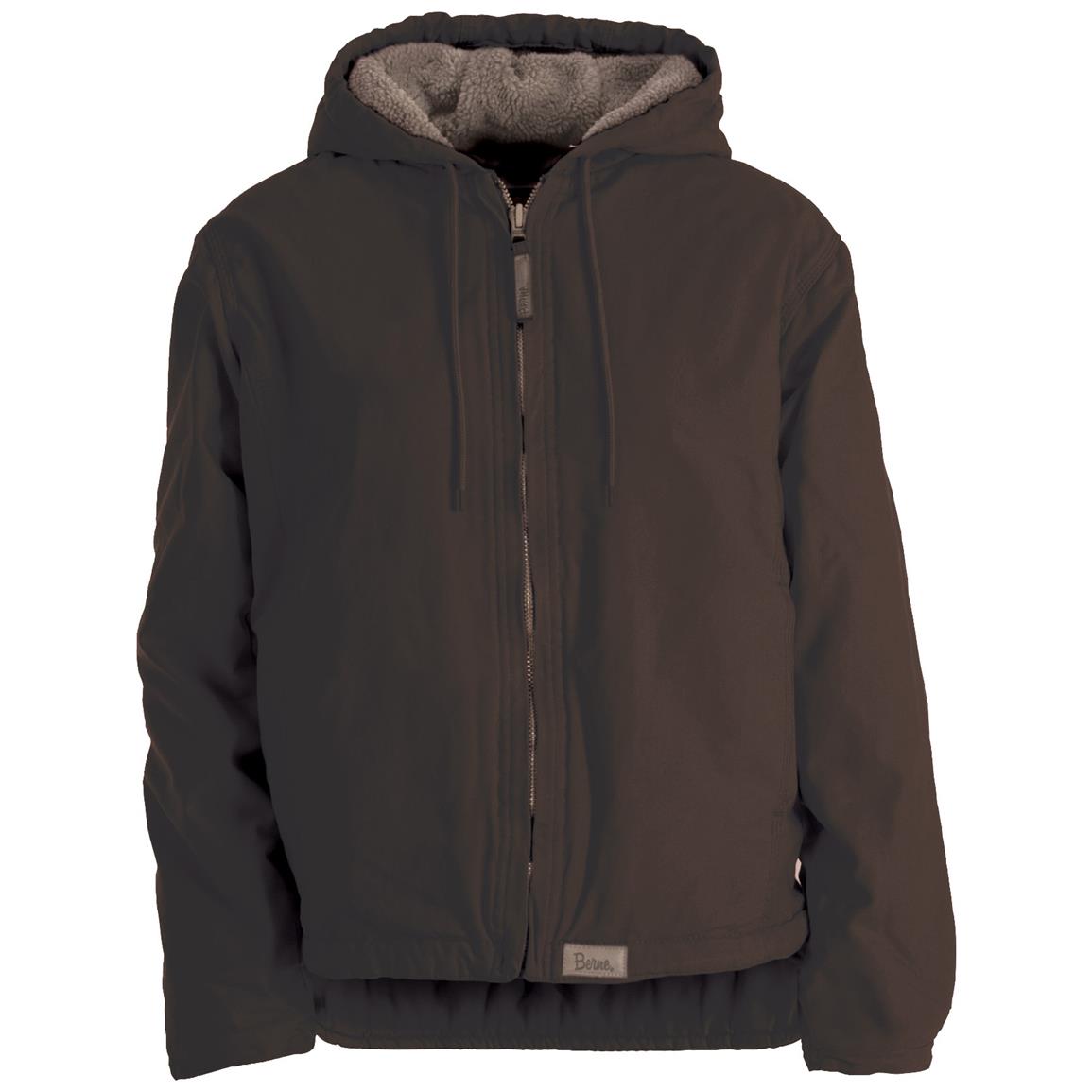 Women's BerneÂ® Washed Hooded Coat - 621572, Insulated Jackets & Coats at Sportsman's Guide
