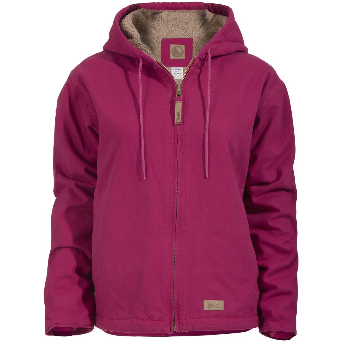 Women's Berne® Washed Hooded Coat - 621572, Insulated Jackets & Coats ...