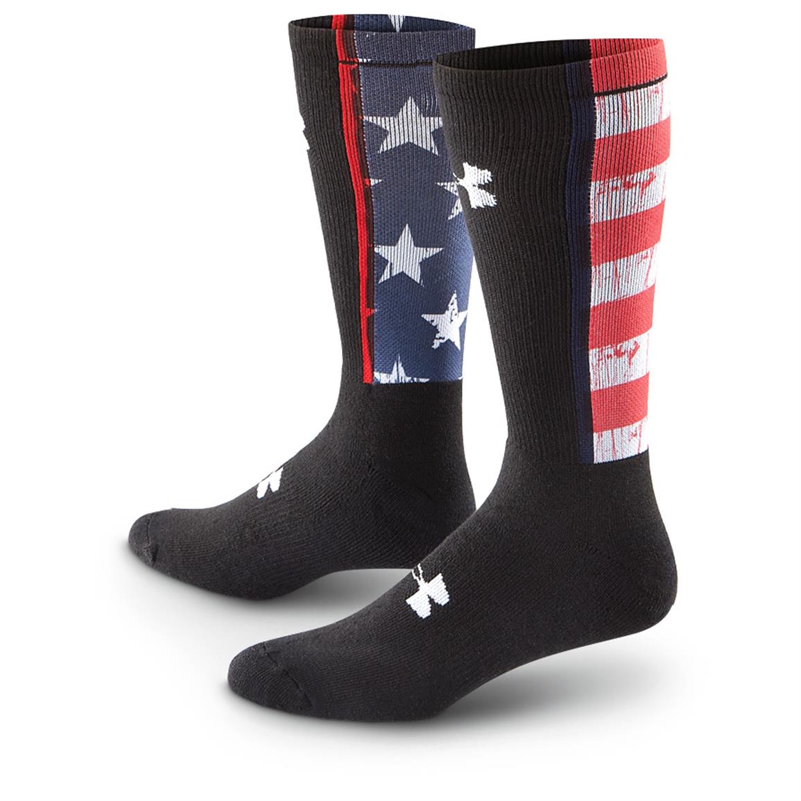 under armour stars and stripes socks