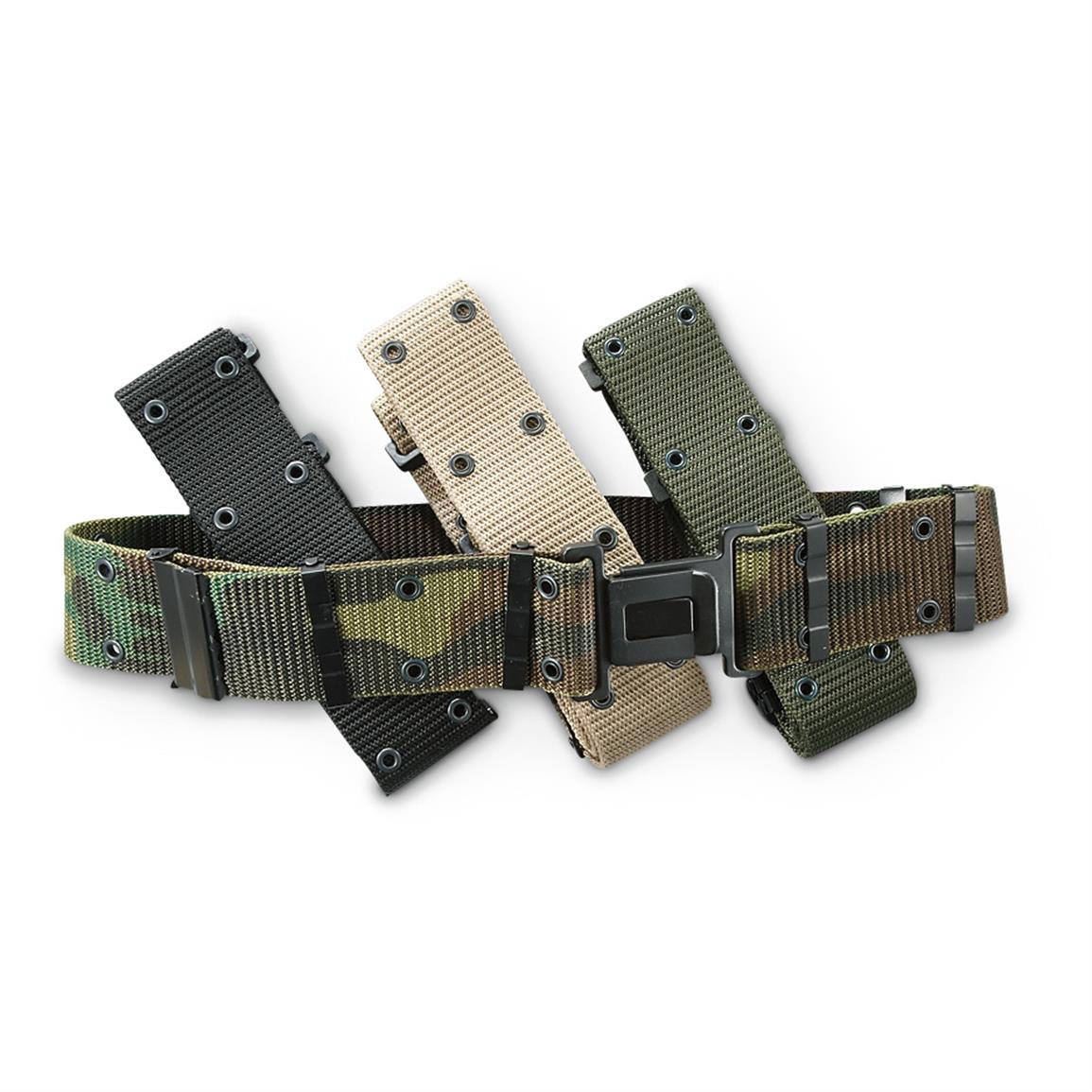 4Pk. U.S. Militarystyle Pistol Belts 622170, Tactical Clothing at