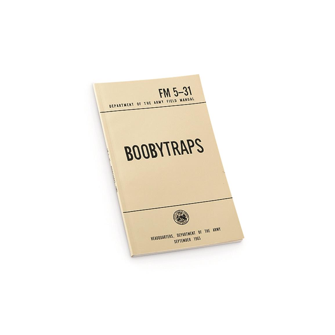 New U.S. Military Surplus Technical Manual on Booby Traps
