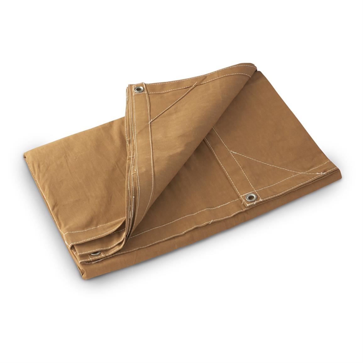 Hawk 10x12 Fire Retardant Canvas Tarp 623188 Tarps At Sportsman S Guide   623188 Ts 