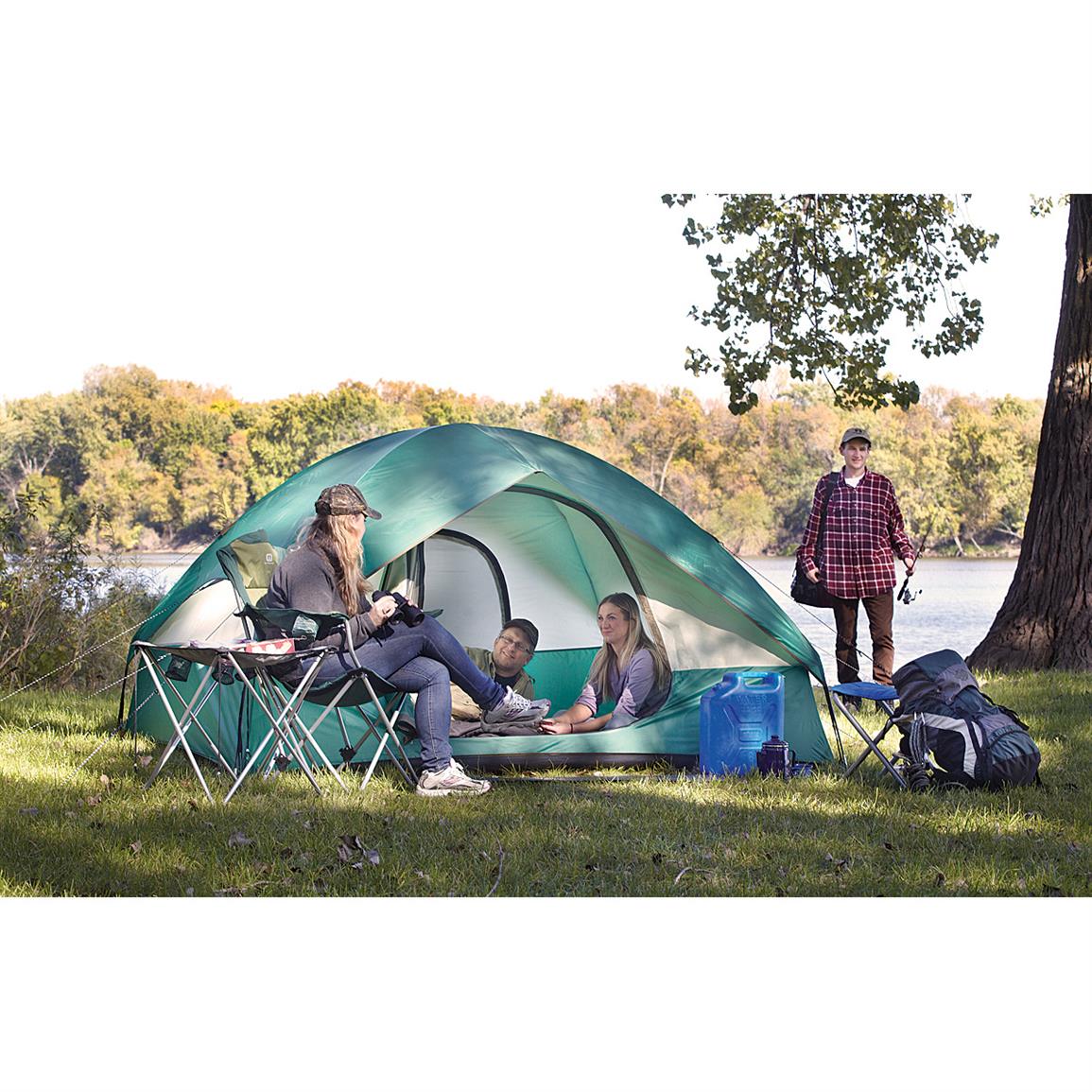 Guide Gear 9' x 7' Compass 4 Dome Tent - 623217, Dome Tents at ...