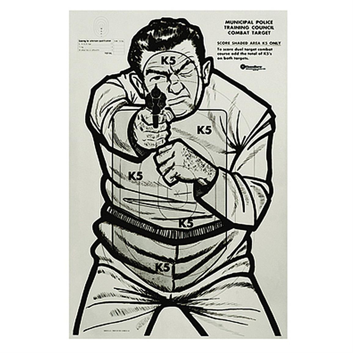 safariland bad guy targets 100 pack 623331 shooting targets at