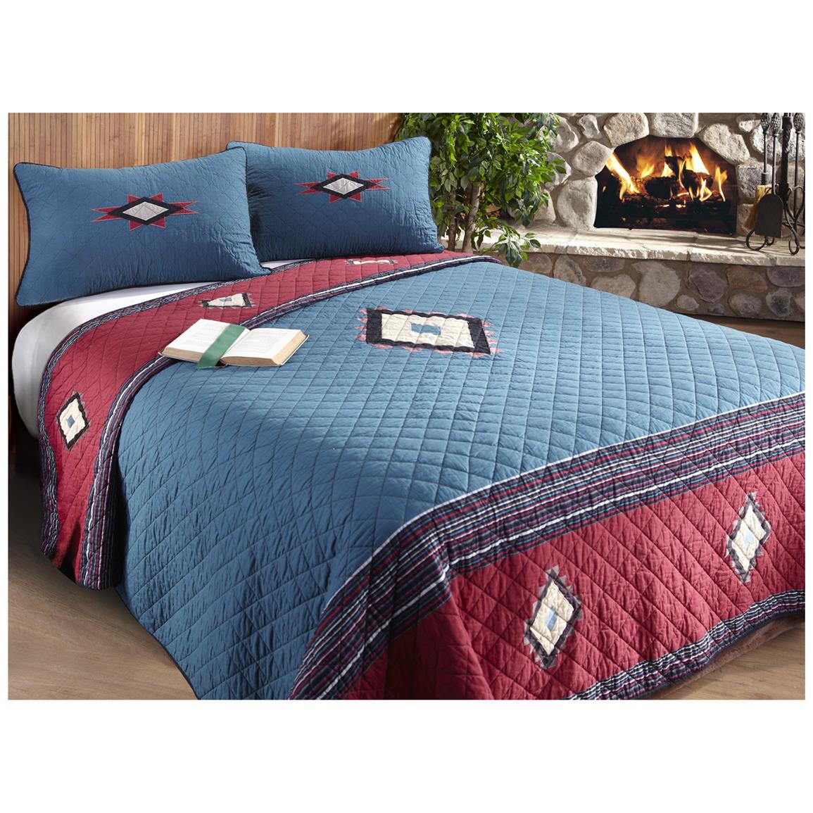 Aztec Full / Queen Quilt Set 623571, Quilts at Sportsman's Guide