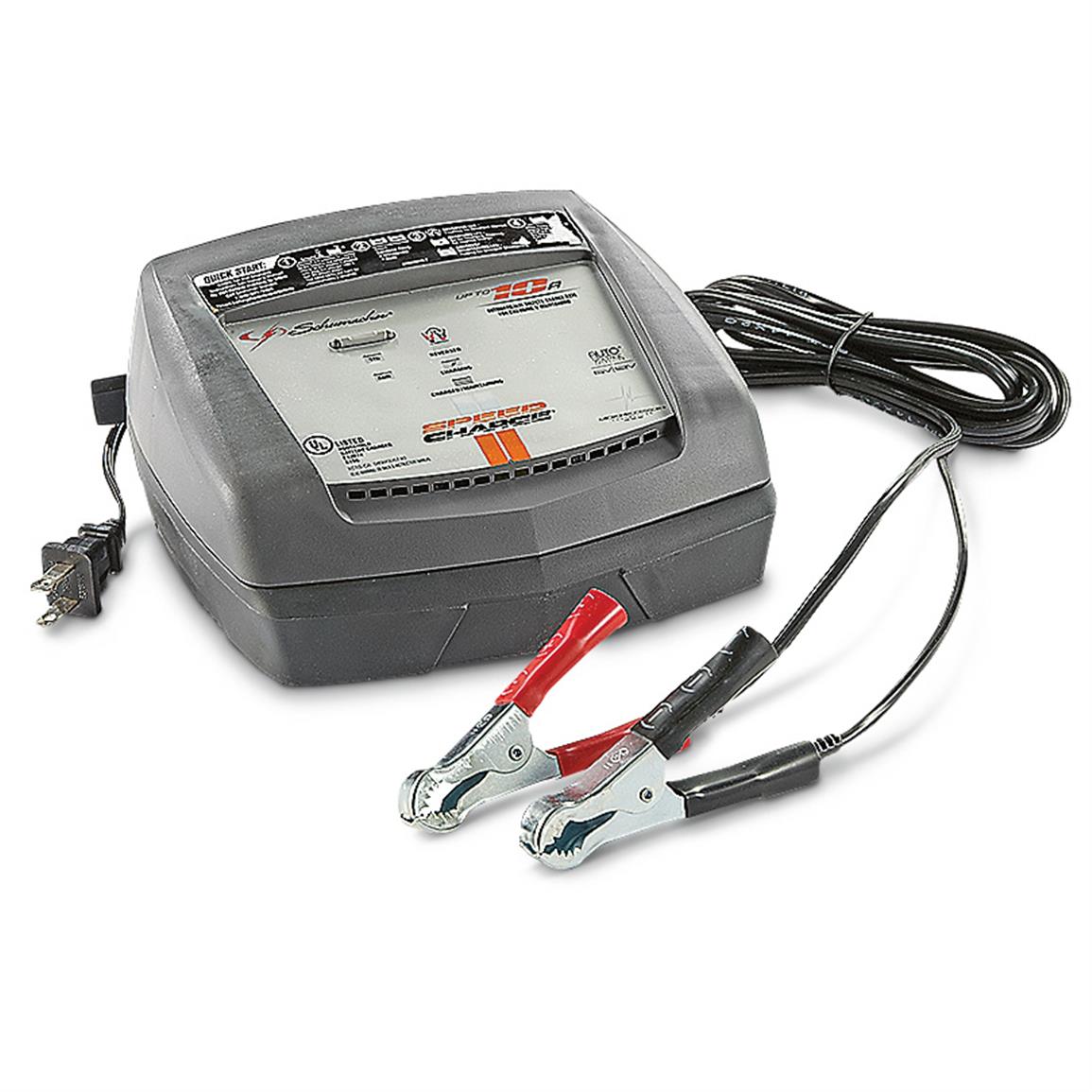 Schumacher XC10 10/6/2-Amp Battery Charger - 623663, Chargers & Jump