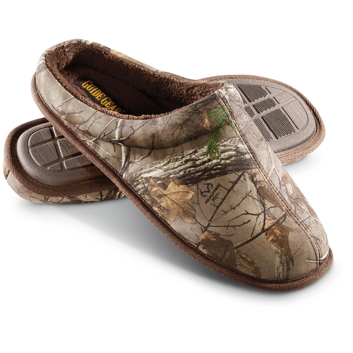 Guide Gear Men's Camo Clog Slippers, Realtree Xtra - 624261, Slippers ...
