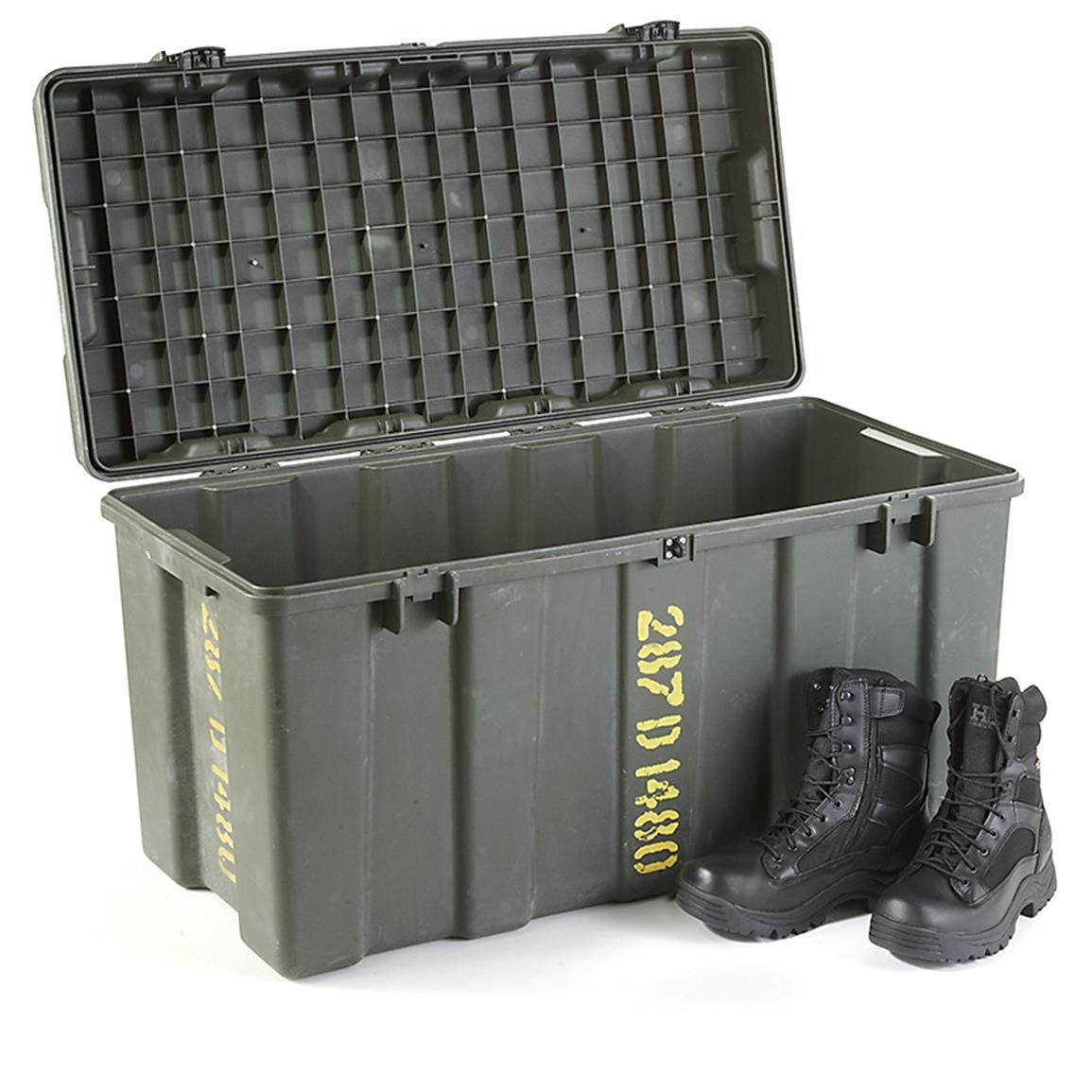 U.S. Military Surplus Hardigg Trunk, Used - 625251, Storage Containers