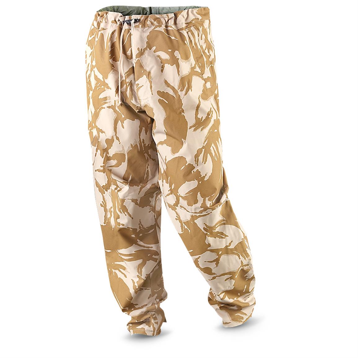 British Military Surplus Men's Desert DPM GORE-TEX Pants, New