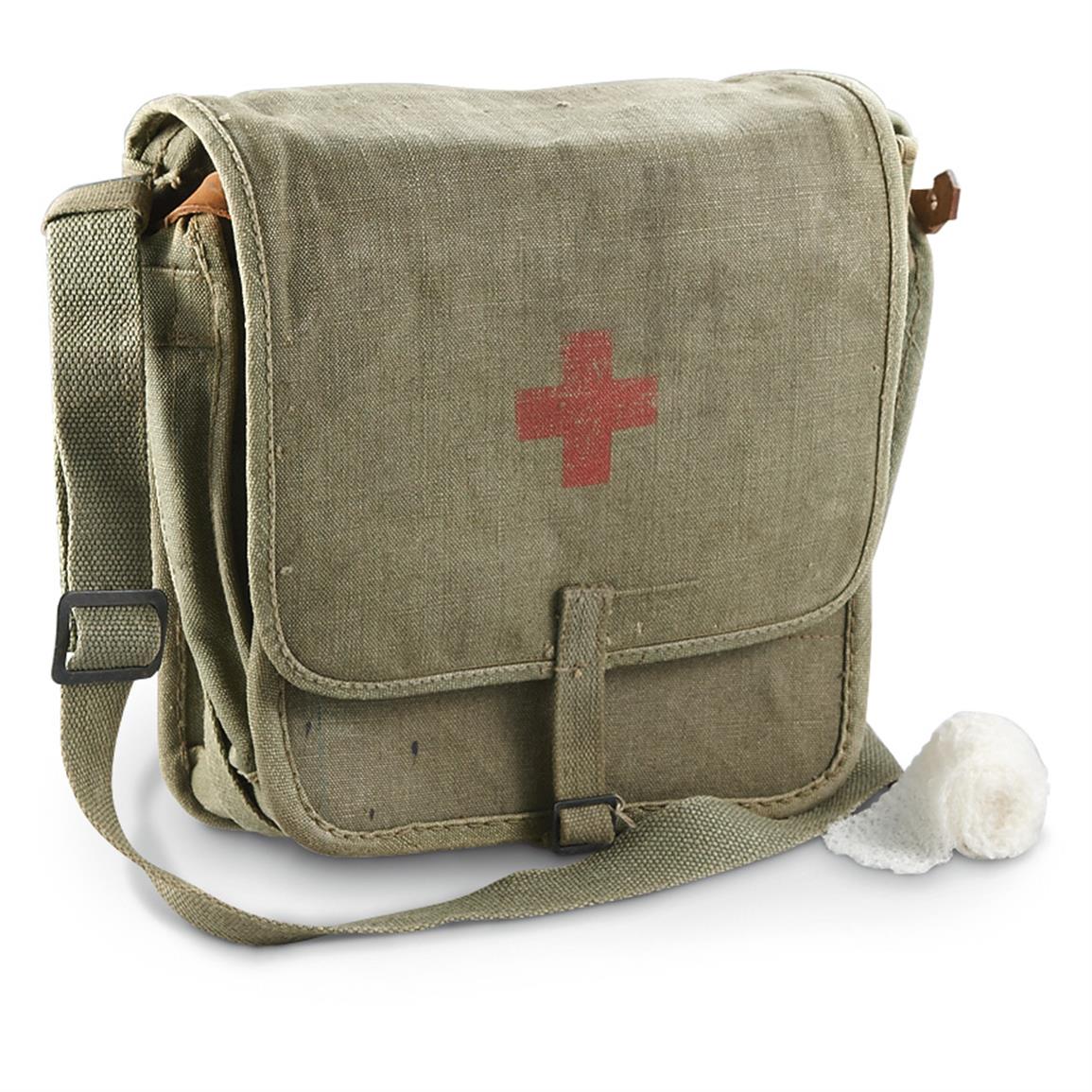 Used Polish Military Surplus First Aid Shoulder Bag - 625486, Military 