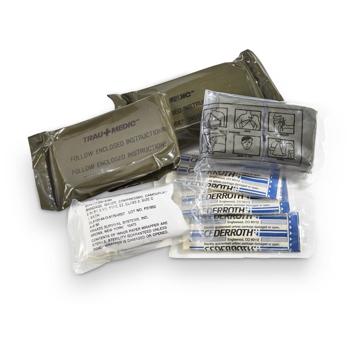 U.S. Military Surplus First Aid Kit Pouch, New 625521, Military First