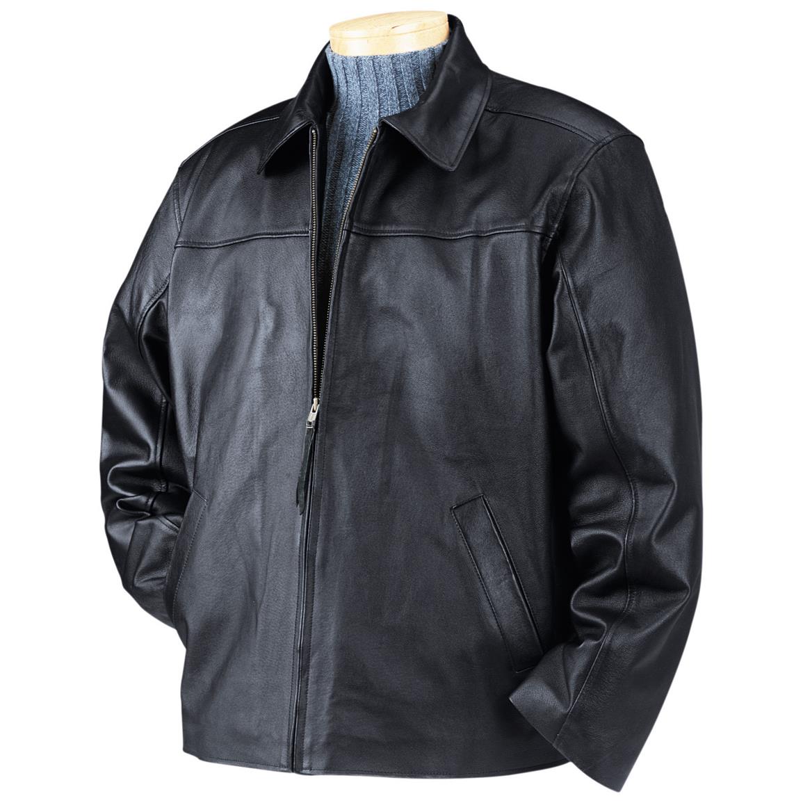 Burk's Bay Napa Leather Driving Jacket - 625912, Insulated Jackets ...