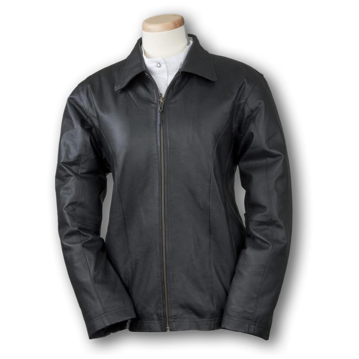 Women's Burk's Bay Napa Leather Car Coat 625914, Uninsulated Jackets