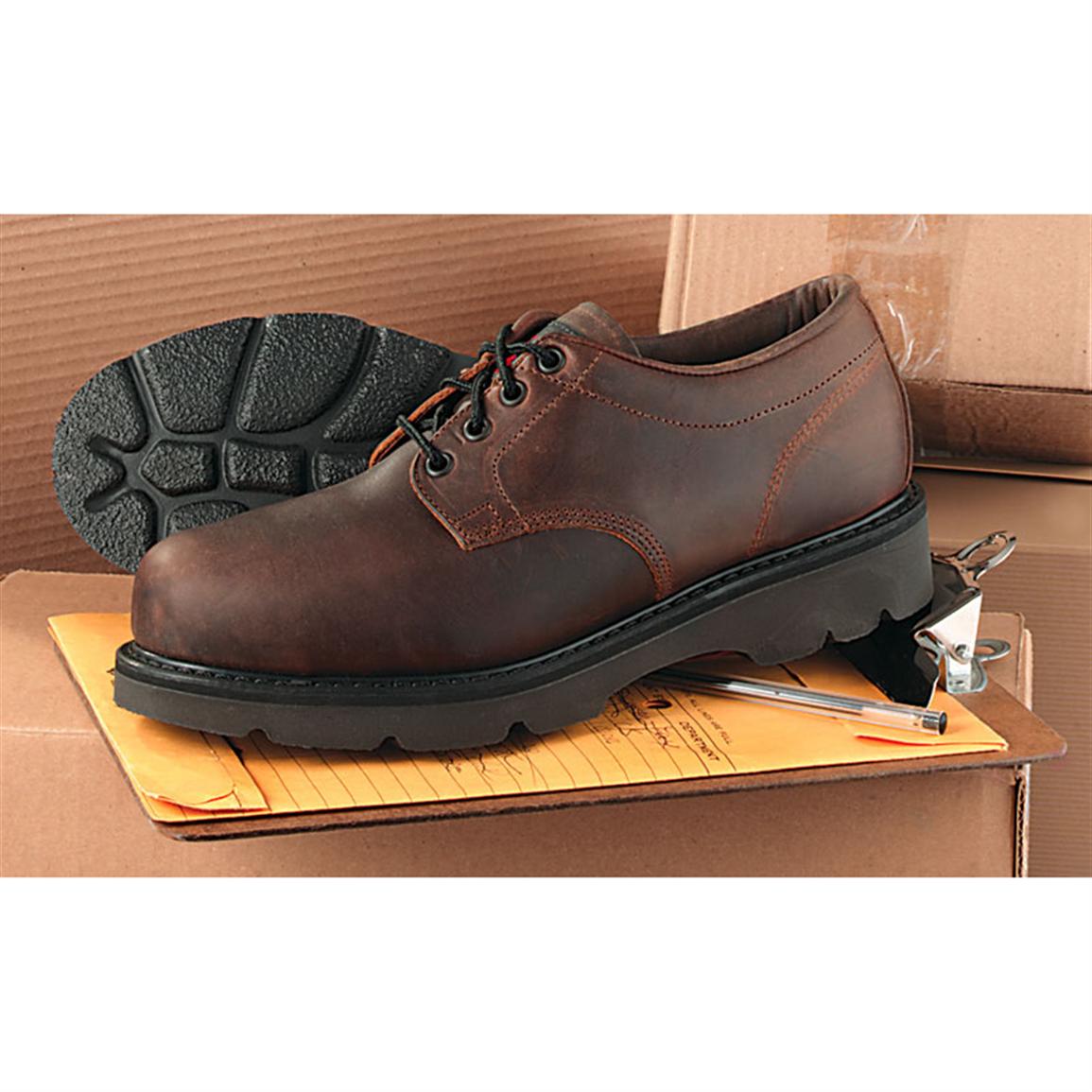 Men's Lake of the Woods® Steel Toe Oxfords, Tan - 62654, Work Boots at