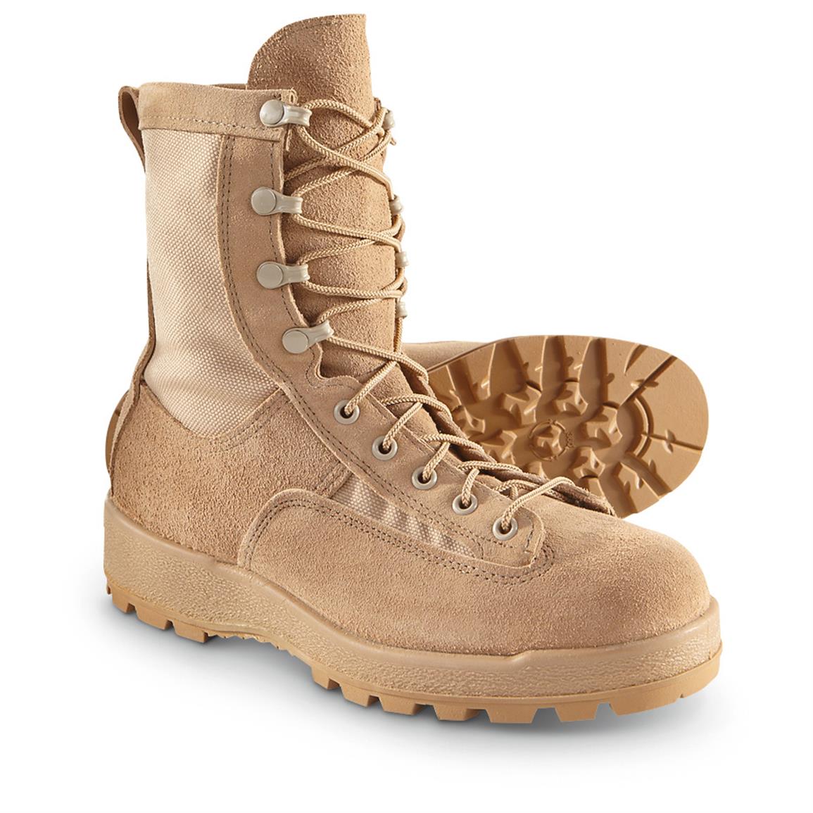 U.S. Military Surplus Men's GORE-TEX Desert Combat Boots, New - 627547 ...