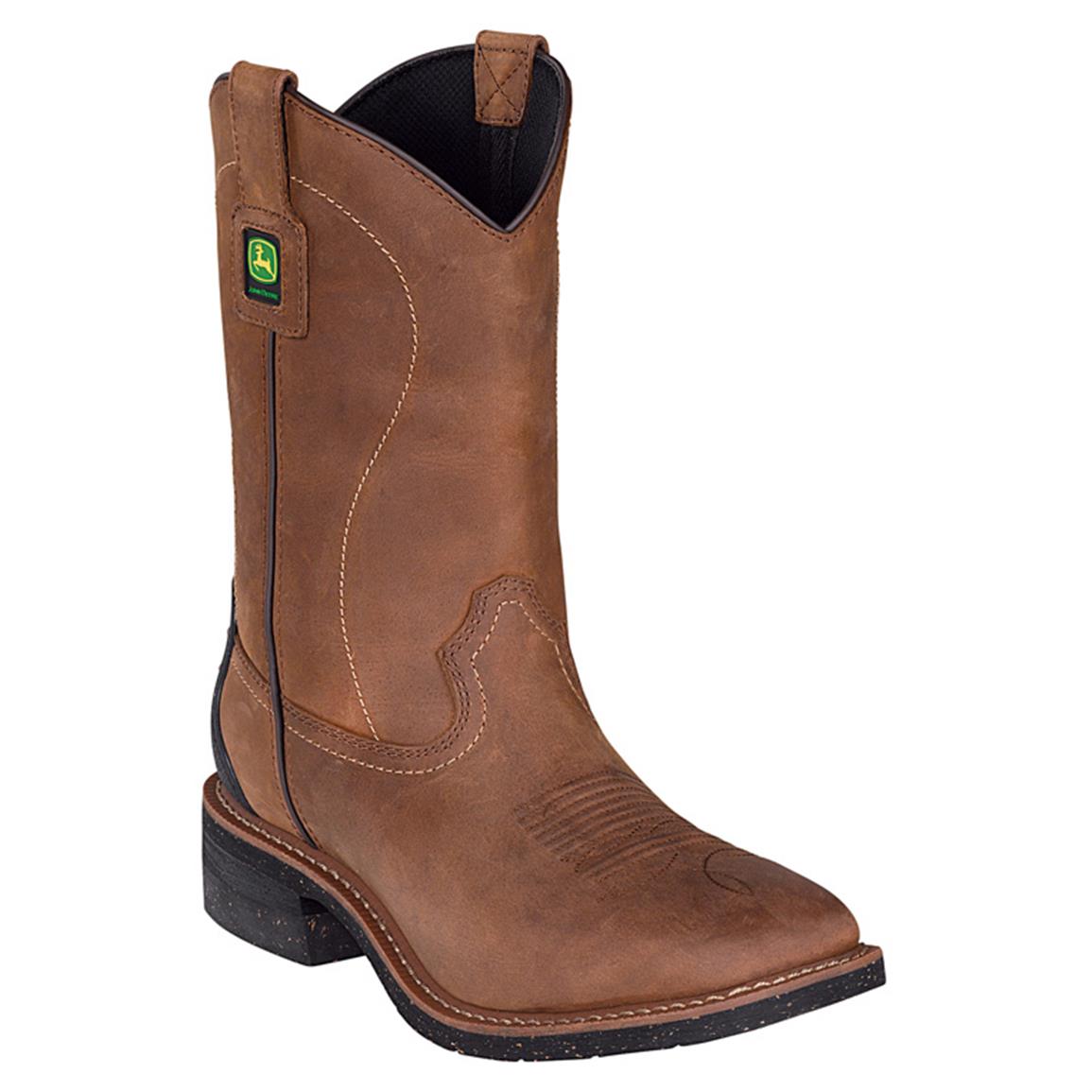 cheap steel toe pull on work boots