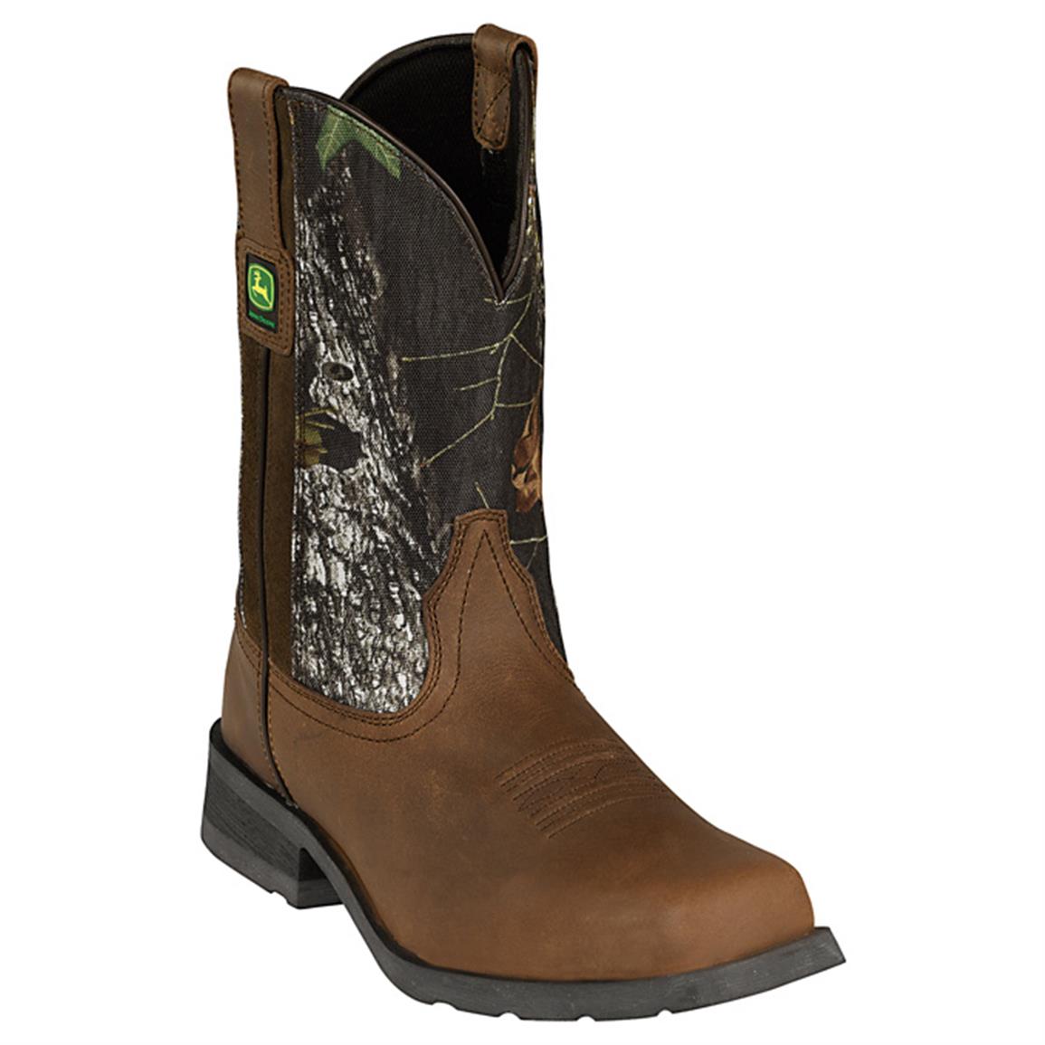 shearling tractor boots