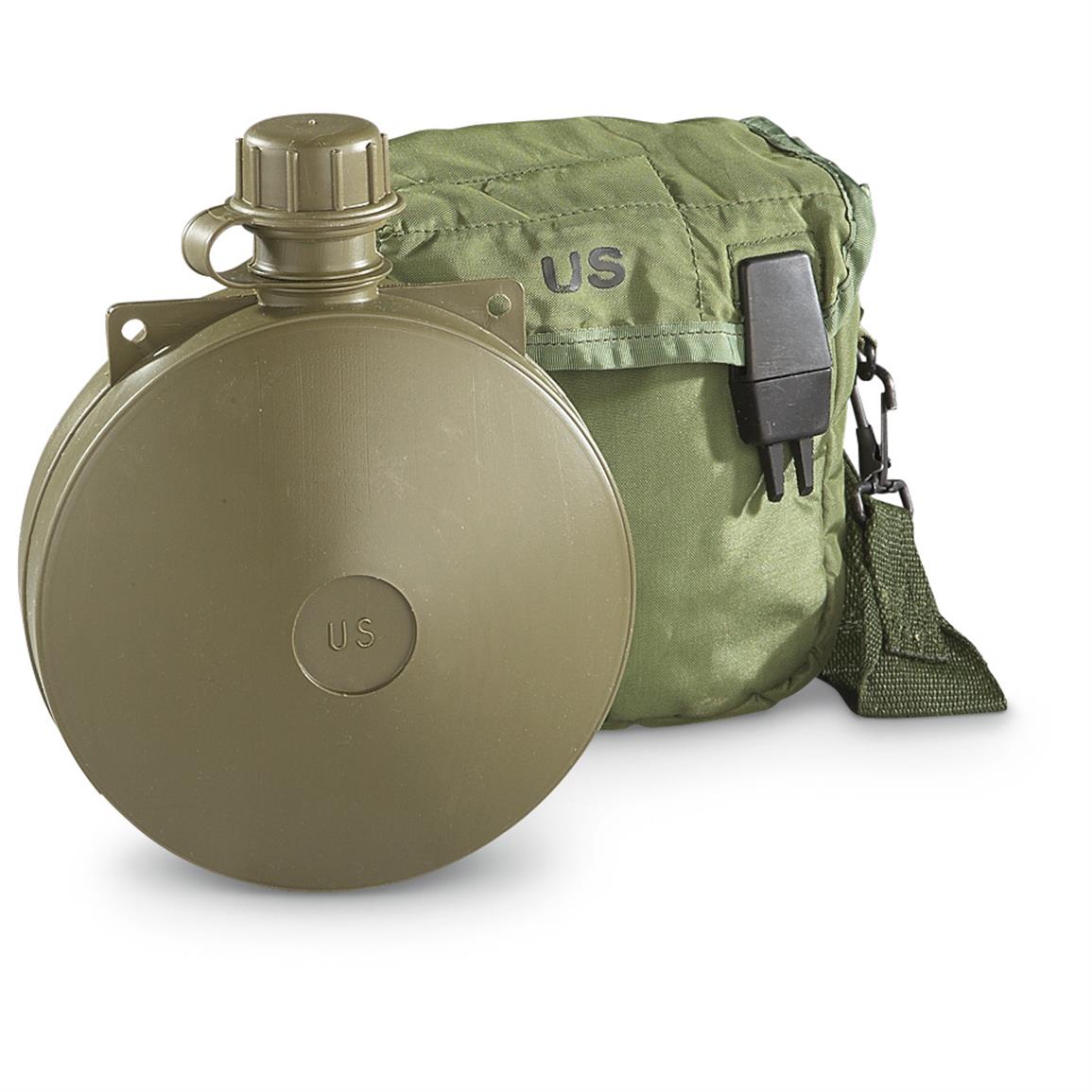 New U.S. Military Surplus 2-qt. Canteen with Cover - 634435, Canteens ...