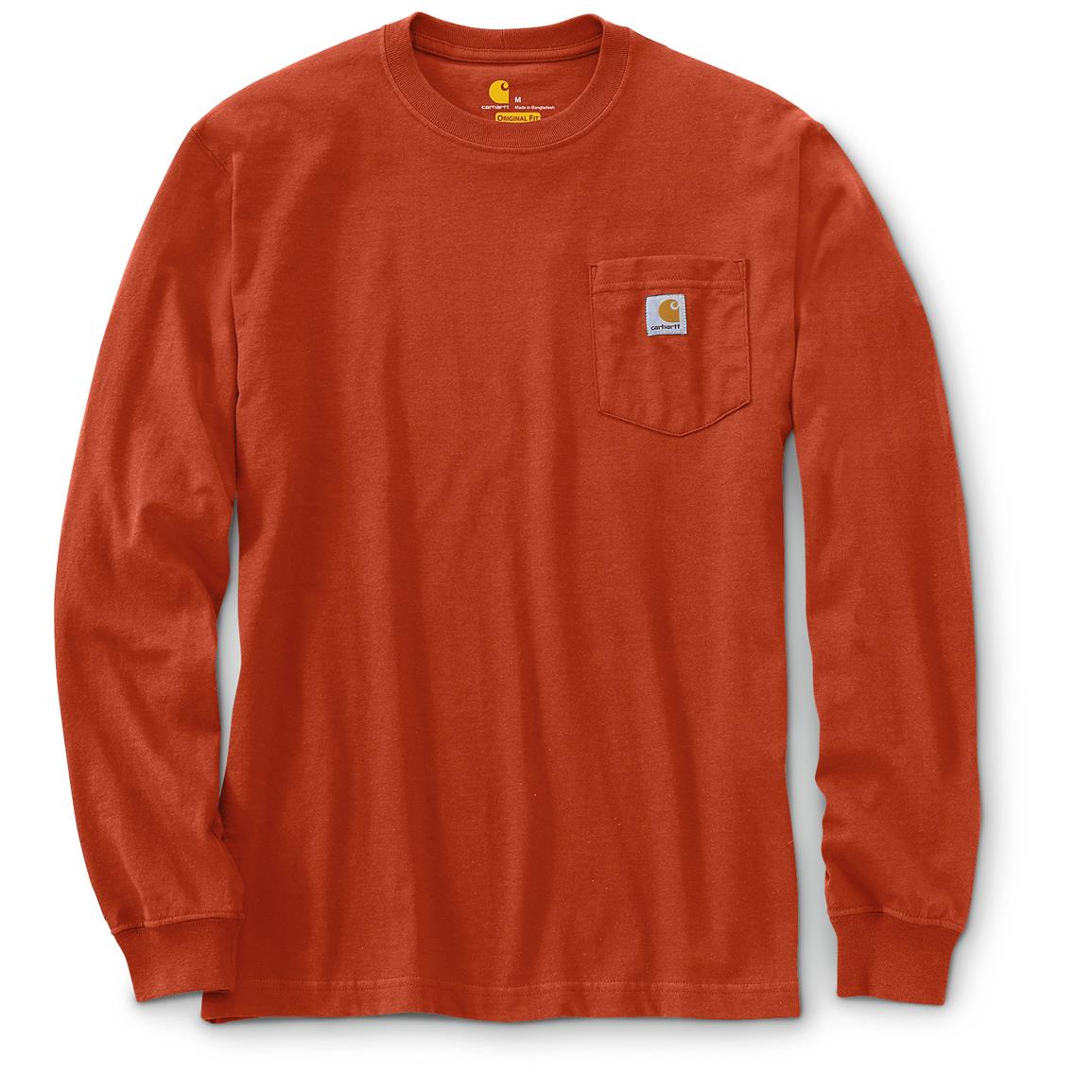 Carhartt Men's Long-Sleeve Pocket T-Shirt - 635652, Shirts at Sportsman ...