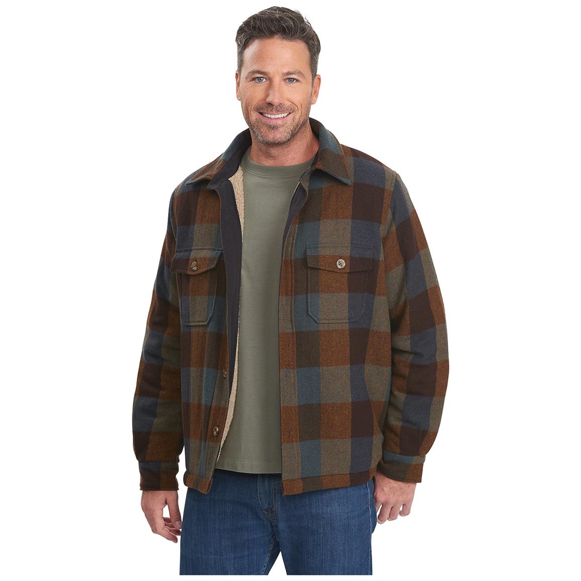 Woolrich Men S Charley Brown Shirt Jacket 635698 Shirts Polos At Sportsman S Guide