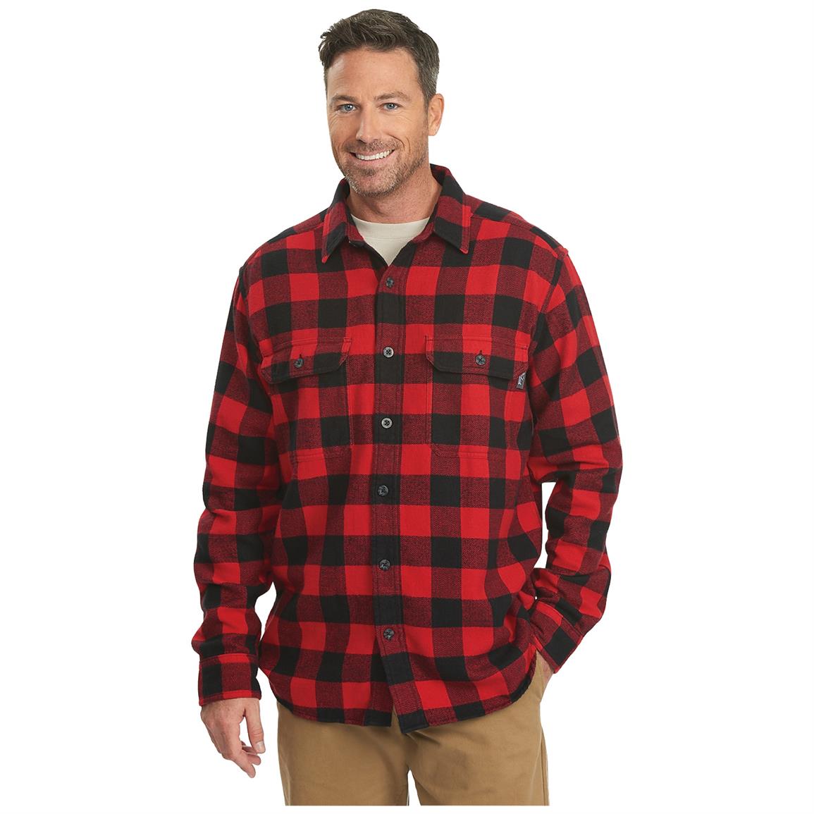 Woolrich Men's Oxbow Bend Flannel Shirt - 635749, Shirts & Polos at ...