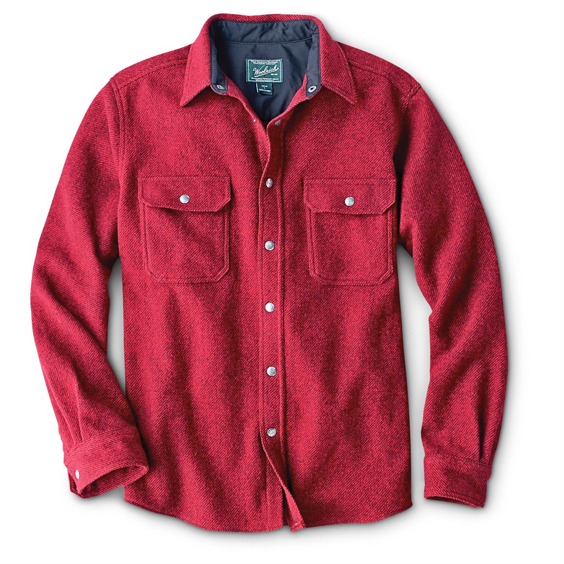 Woolrich Men's Wool Alaskan Shirt - 635750, Shirts at Sportsman's Guide