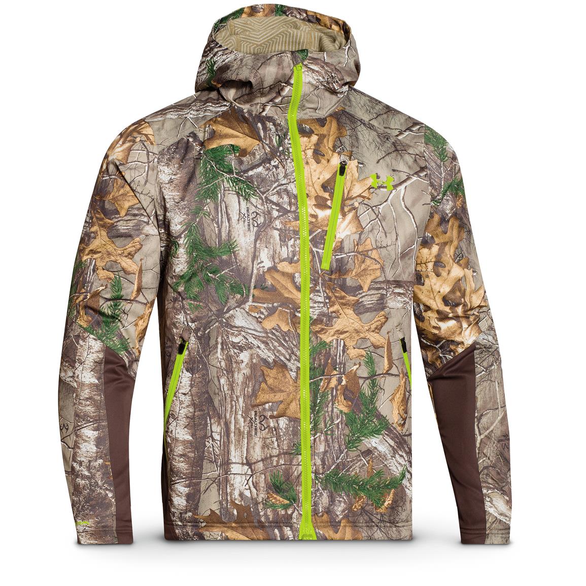 Under Armour Max-4 HD Realtree Storm Coldgear Hunting Jacket Men’s Large New 