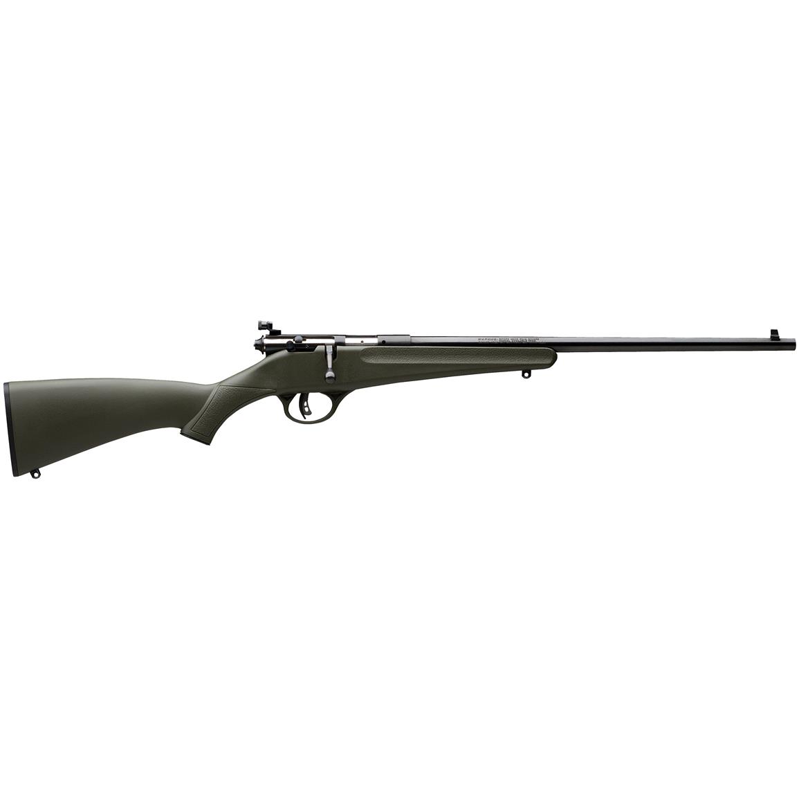 Youth Savage Rascal, Bolt Action, .22LR, Rimfire, 16.125" Barrel, Green Synthetic Stock, 1 Round