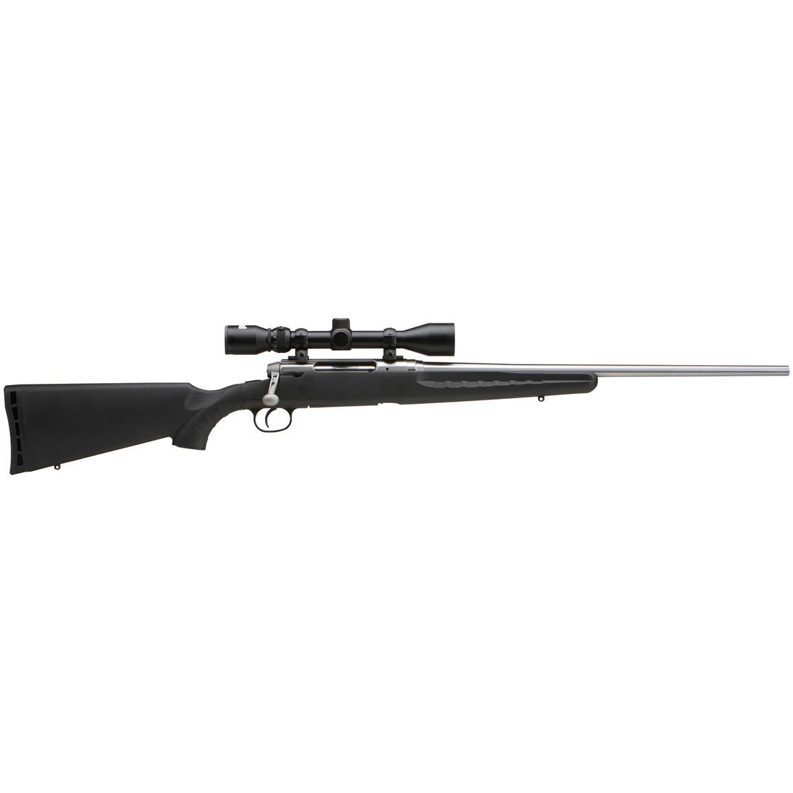 Savage Axis Stainless XP, Bolt Action, .22-250 Remington, 22" Barrel, 3-9x40 Scope, 4 1 Rounds