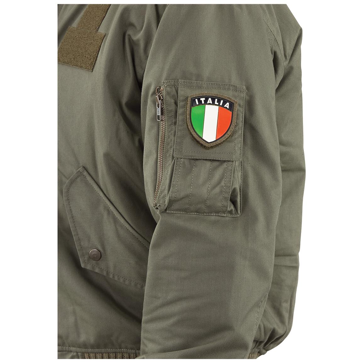 New Italian Military Surplus Waterproof Bomber Jacket - 636928, Flight ...