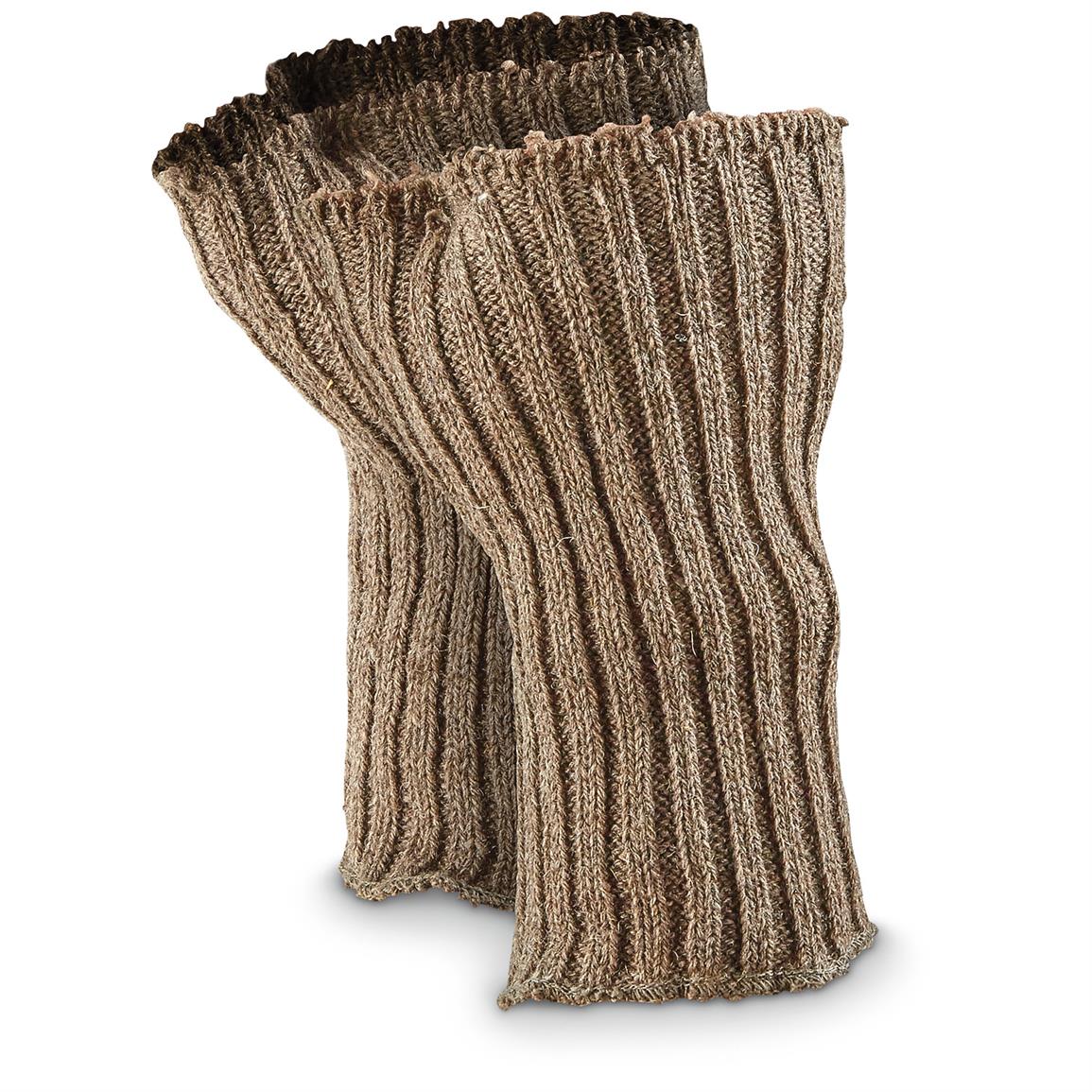 4 new Swedish Military Surplus Wool Wrist / Hand Warmers 637233