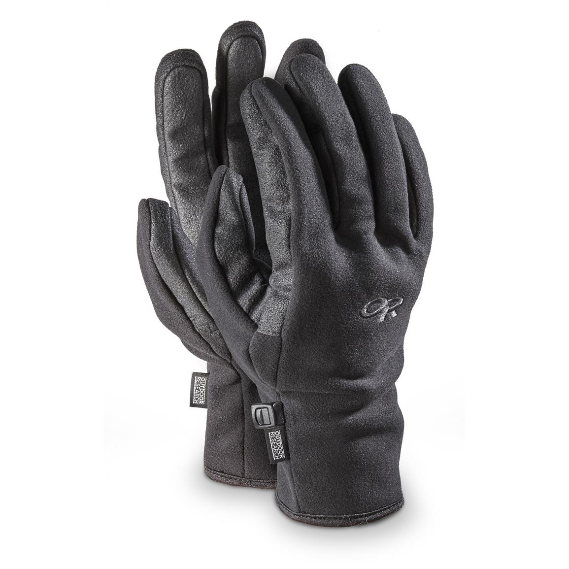Outdoor Research Gripper Gloves, Black - 637281, Gloves & Mittens at Sportsman's Guide